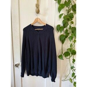 Lands End size X large dark blue sweater
